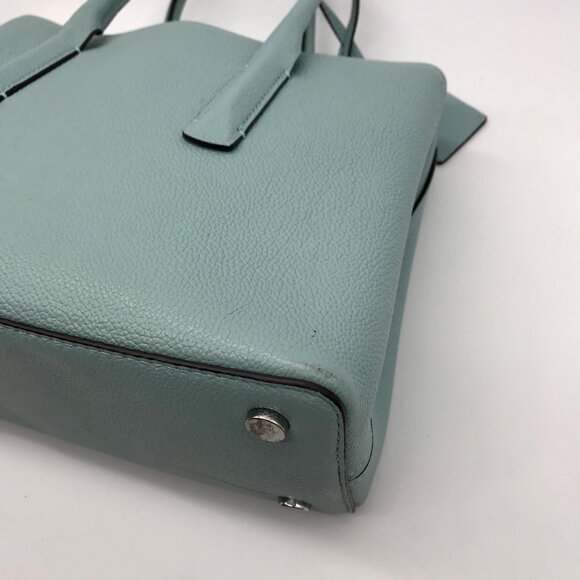 Kate Spade Hazy Blue Pebble Grain Leather Margaux Satchel - Picture 6 of 11